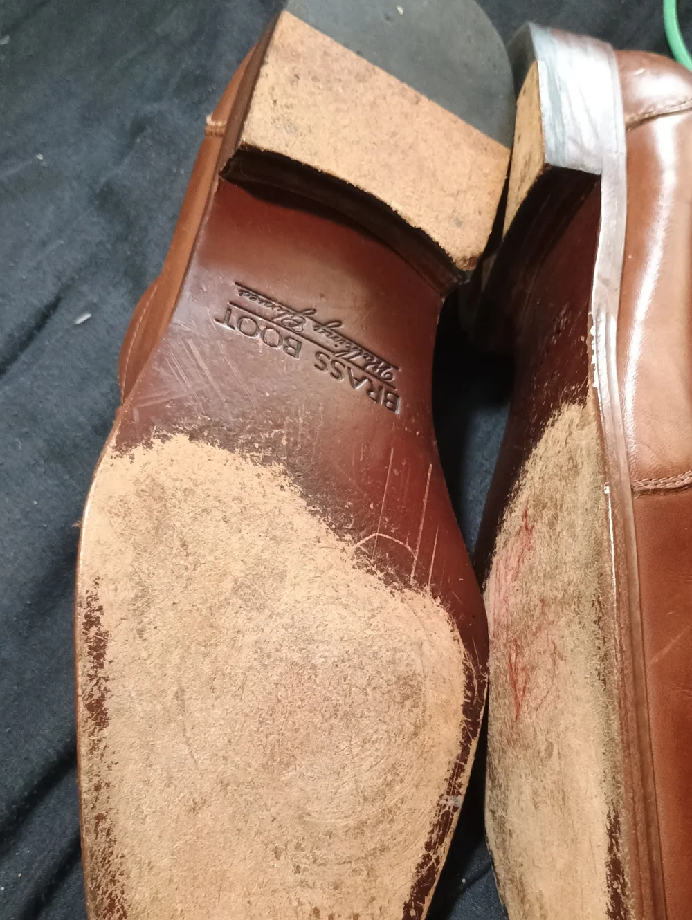 Men's Brown Leather Slip-On Dress Shoes (247) 10.5 M